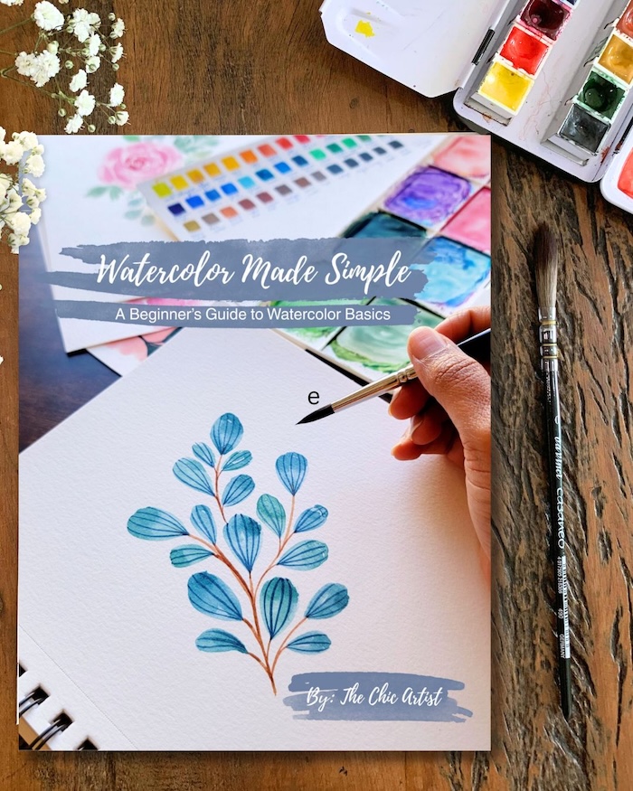 Hand painted watercolor wedding save the date